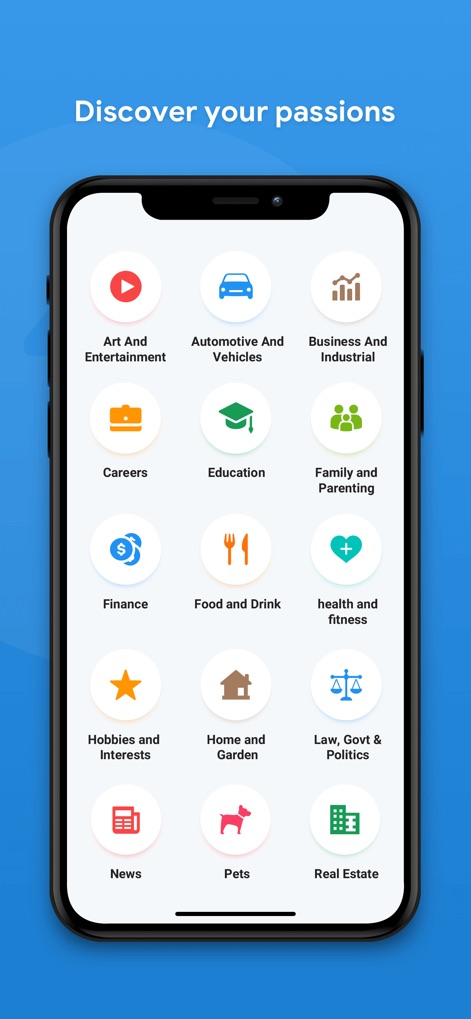 Tapatalk - 200,000+ Forums - The app helps users find specific communities by showcasing a diverse range of category icons and clearly labeled interest groups.