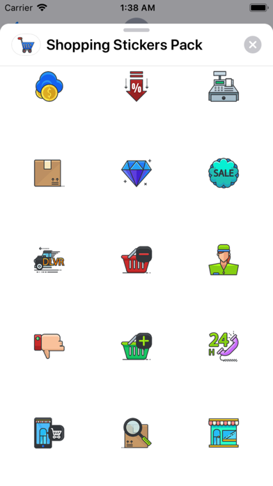 Shopping Stickers Pack screenshot 3