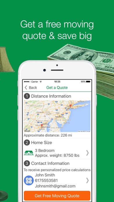 MoveAdvisor: Moving App Screenshot