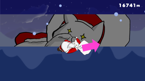 Flying Santa Cat screenshot