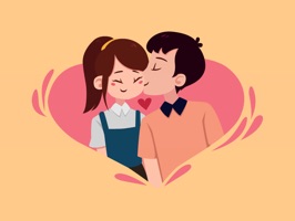 Valentine's Couple Stickers