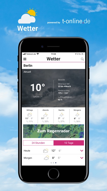 Wetter von t-online.de screenshot-0