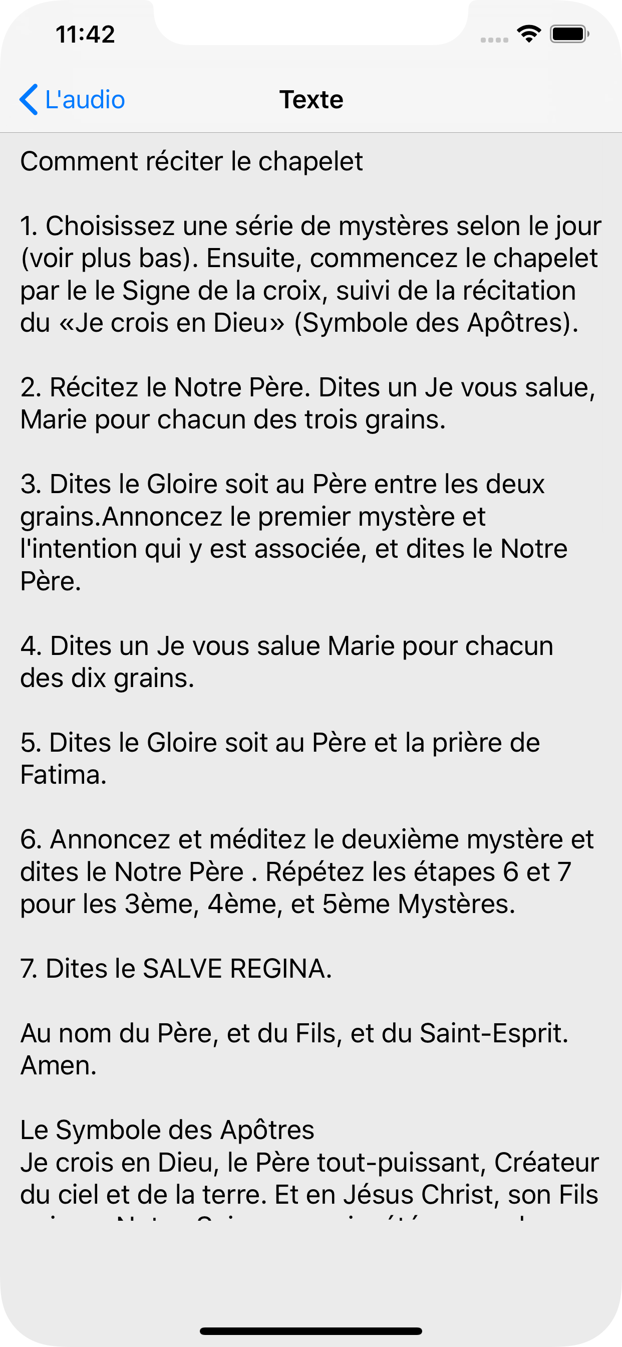 Rosaire Audio Français Offline