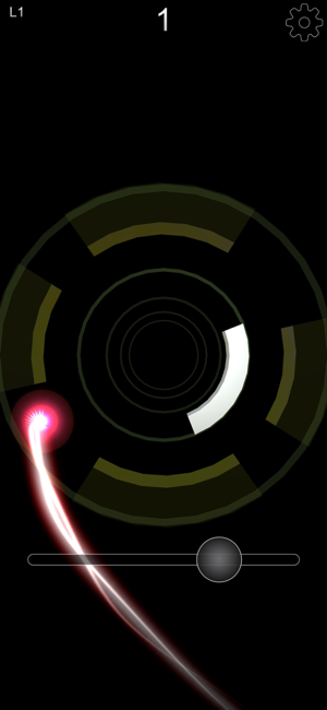 Screenshot van een vliegende komeet