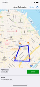 GPS Area & Distance Calculator screenshot #2 for iPhone