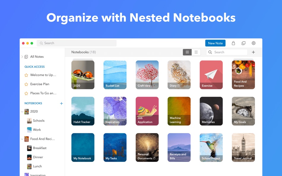 #2. UpNote: notes, diary, journal (macOS) 由: UpNote Company Limited
