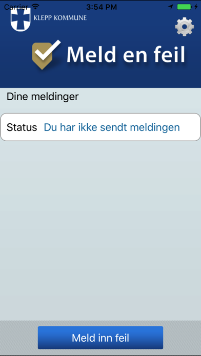 Meld en feil - Klepp Screenshot