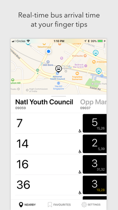 SG NextBus screenshot 1