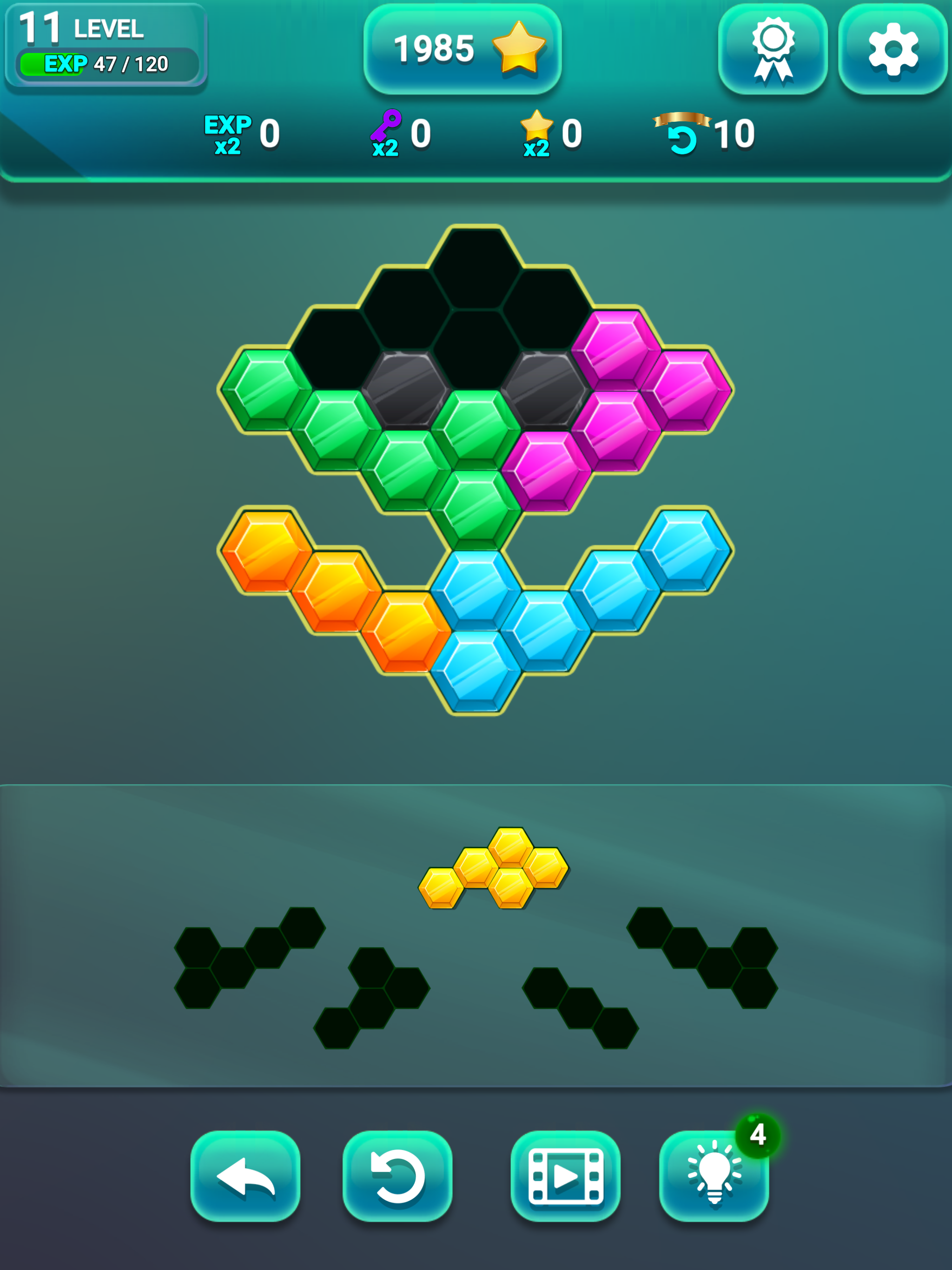 Hexa Gems Puzzle