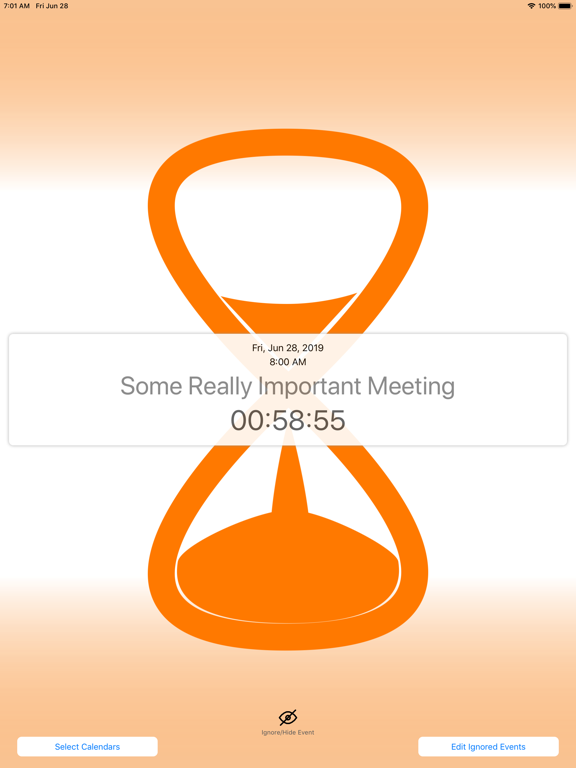 Cal Countdown iPad screenshot 5 - Productivity app