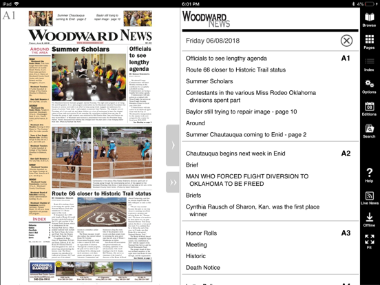 Woodward News iPad screenshot 5 - News app