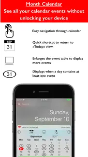 the calendar widget lite iphone screenshot 2