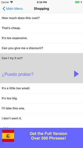 Game screenshot Speak Spanish Phrasebook Lite hack