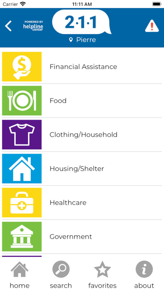 #2. 211 Helpline (iOS) By: Blue Compass Interactive