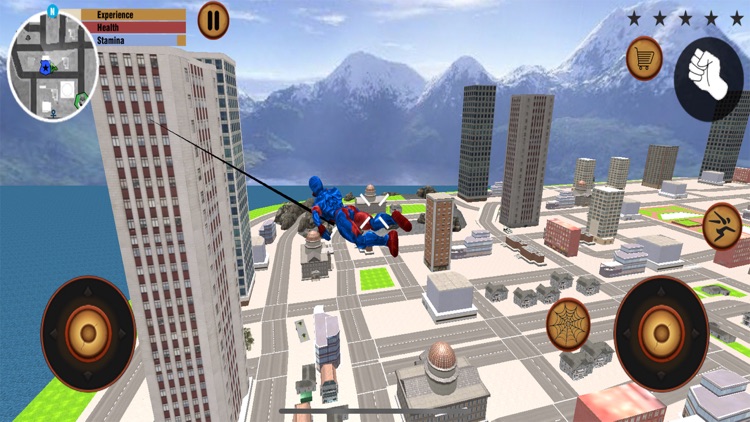 Flying Spider Stickman hero