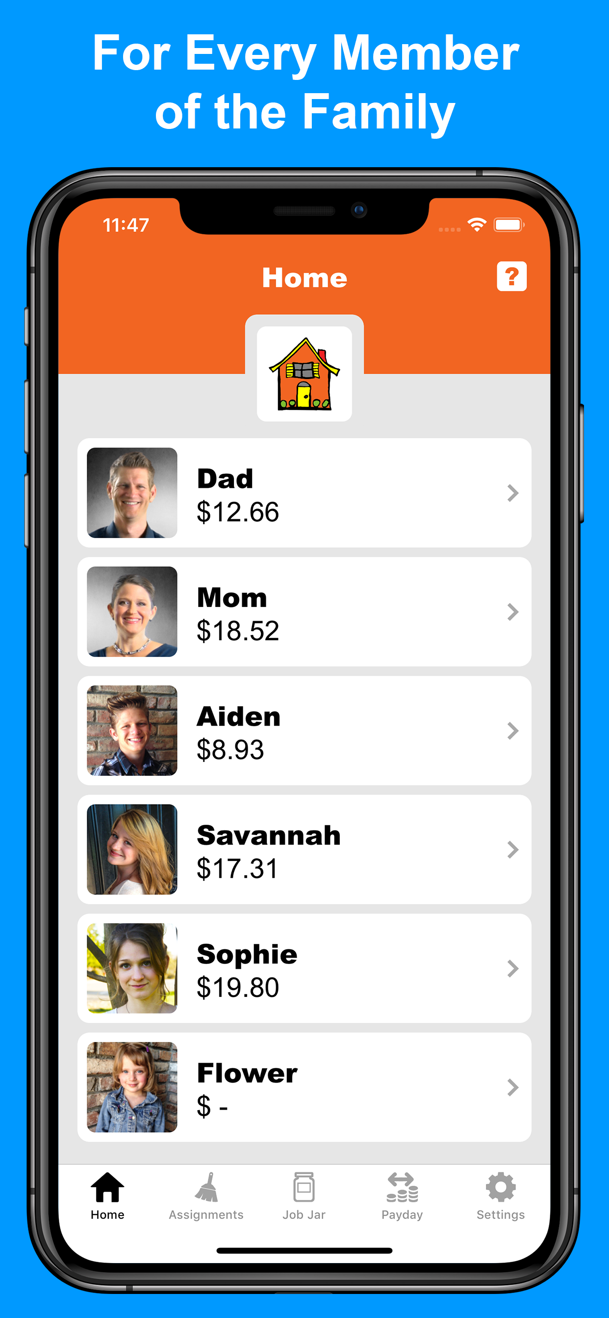 Moneypants: Chores & Goals
