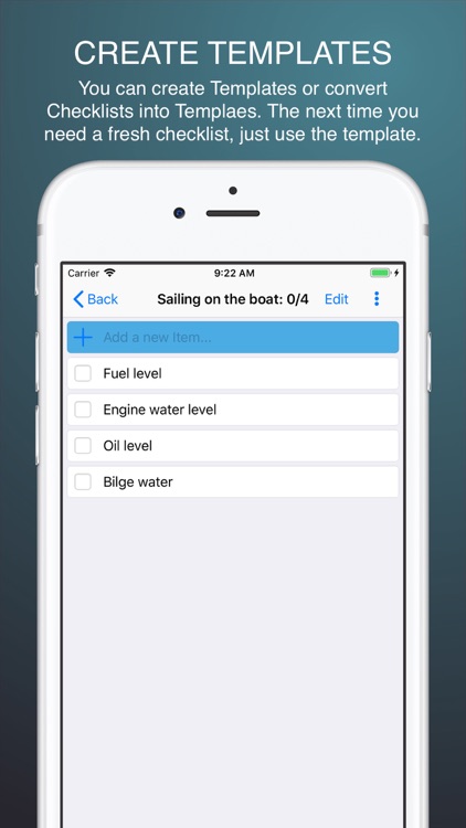 Recyclable CheckLists