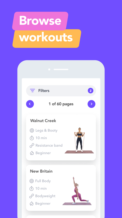 Fitingo: Workouts for Women Screenshot