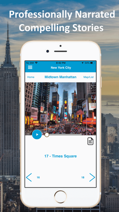 New York City GPS Audio Tour Screenshot