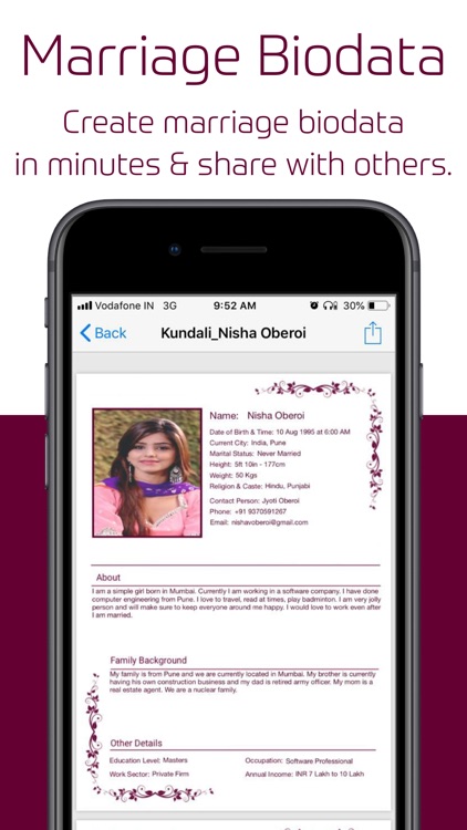 Shaadi Biodata Creator