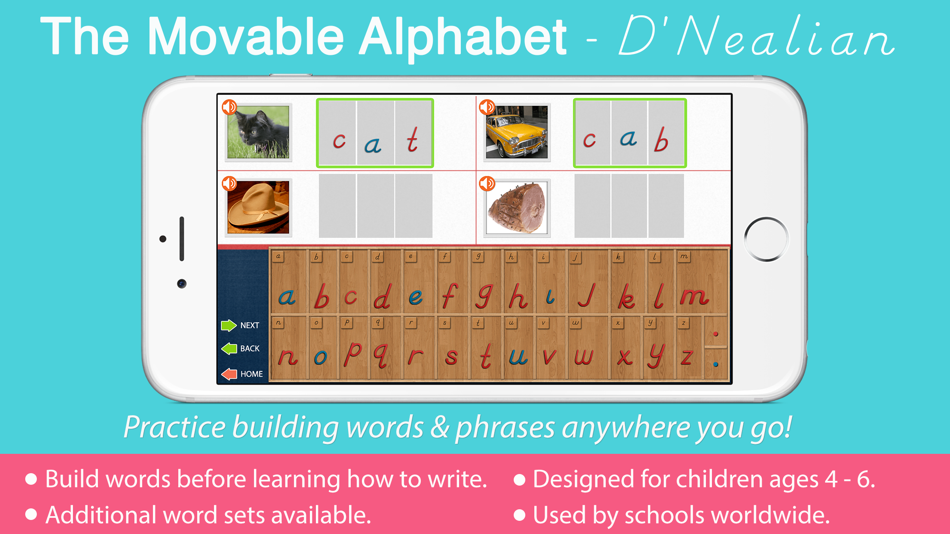 Movable Alphabet - D'Nealian - 2.1 - (iOS)