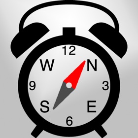 Snímky obrazovky (1) ClockCompass コンパス時計 - 時計で方位を知る