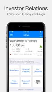 saco investors relations iphone screenshot 1