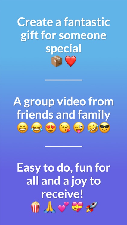 Celebrate: group video gifts