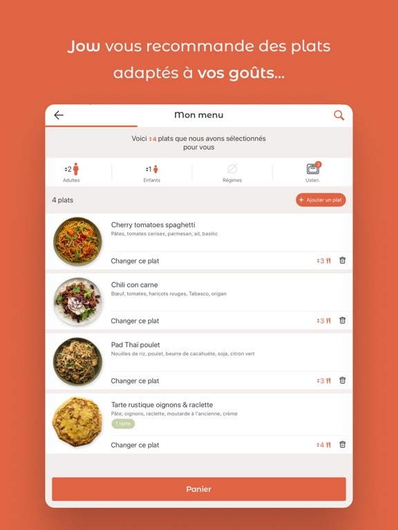 JOW - Recettes et courses JOW - Recettes et courses