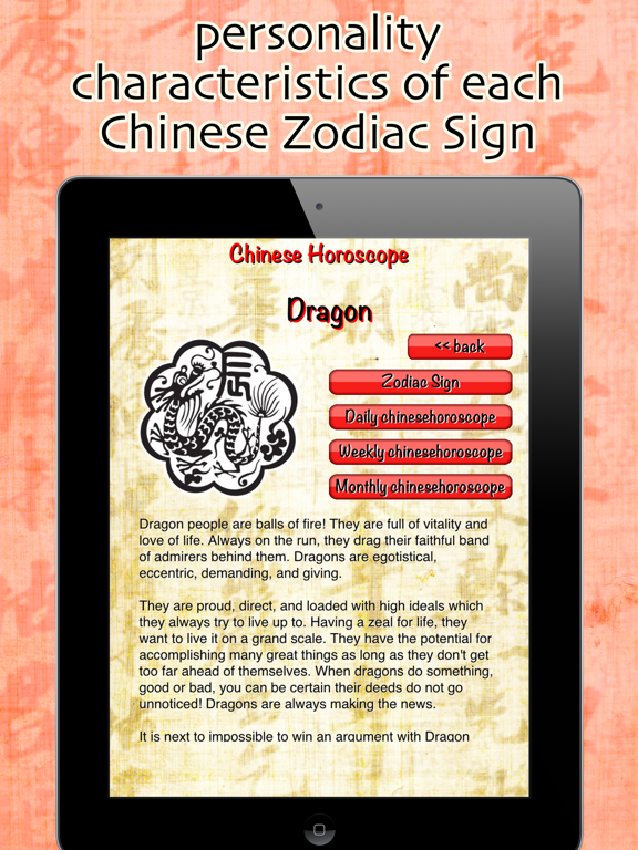 Screenshot #2 for Chinese Horoscope daily weekly