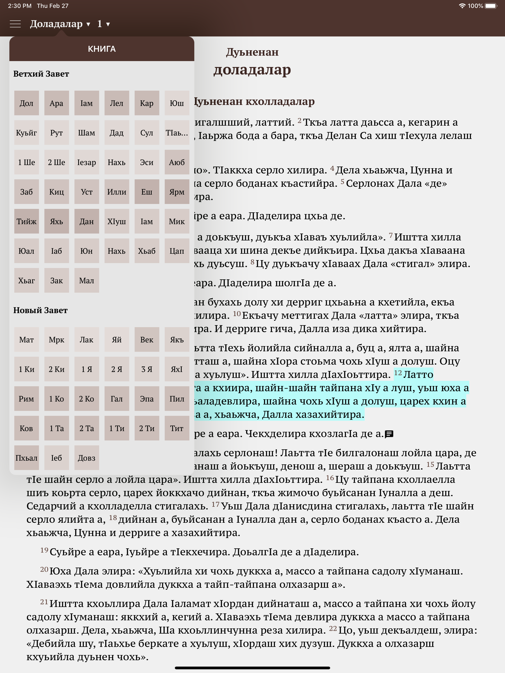 Делан Йозанаш - Chechen Bible