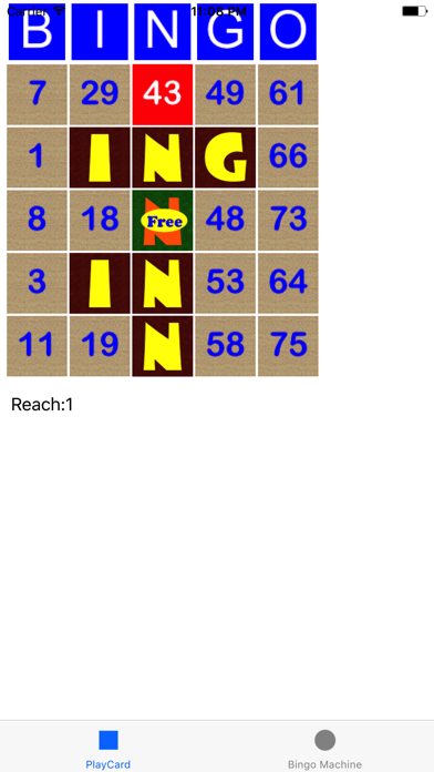 BingoCard Screenshot