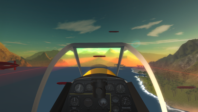 P-51 Mustang Aerial Virtual Reality Simulation Over the Pacific Islands screenshot 1