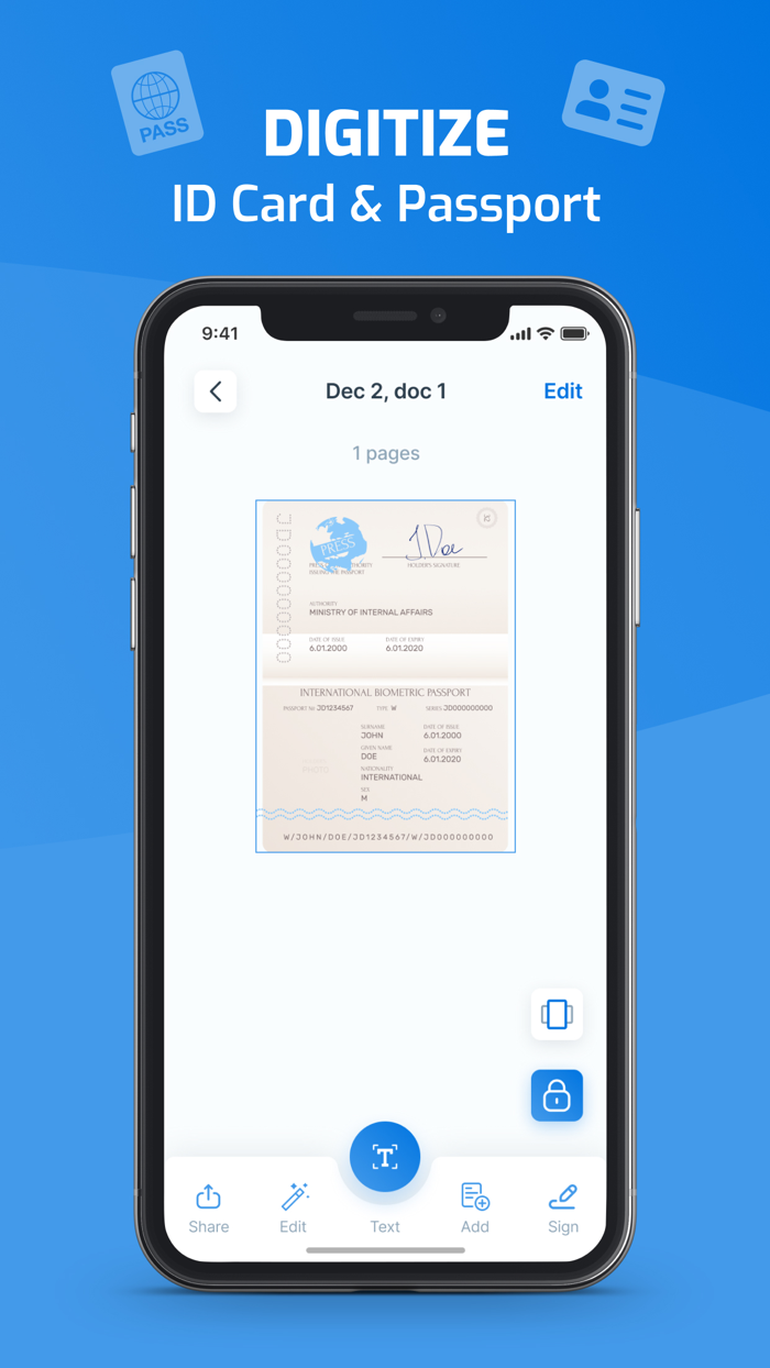 iScan - PDF  Photo Scanner