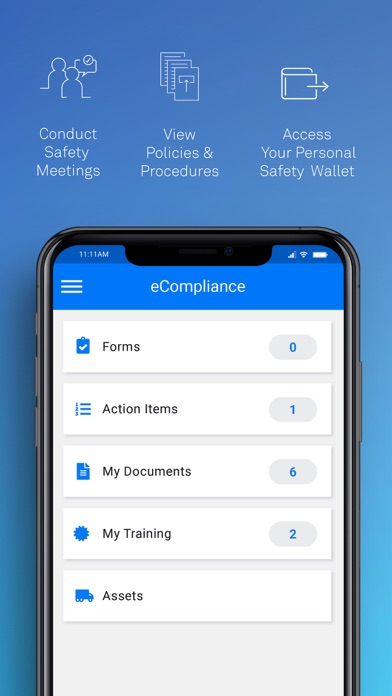 eCompliance – Safety App Screenshot