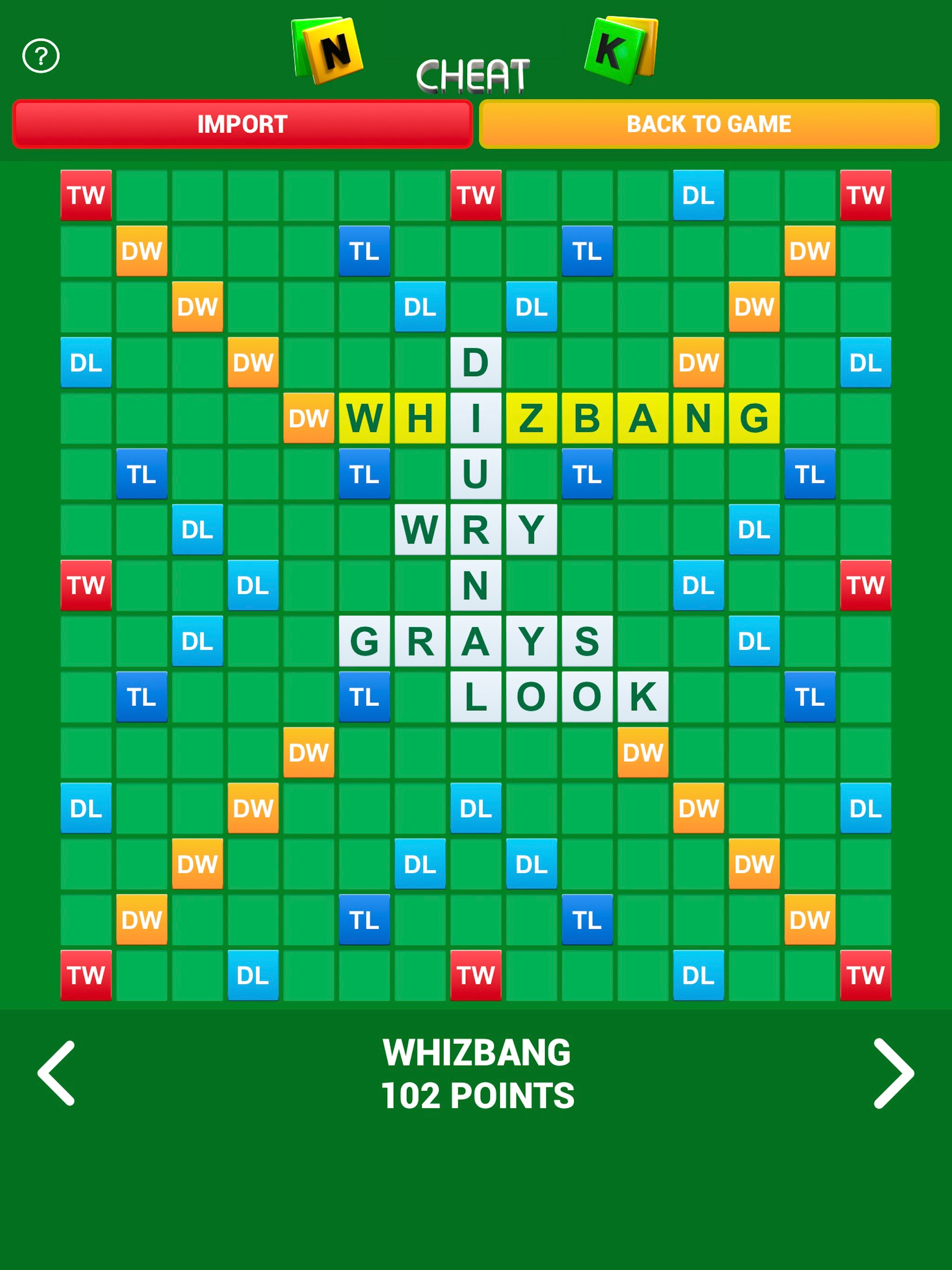 Solver for Board Game - Cheat