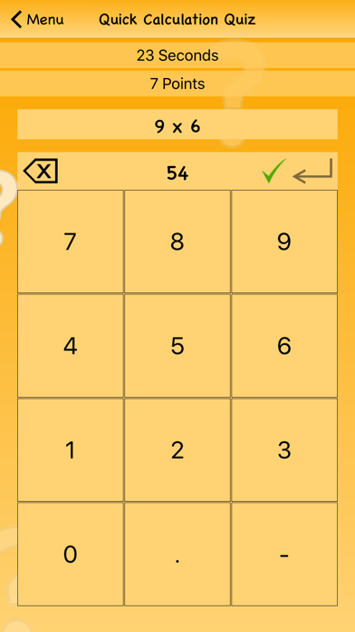 Quick Calculation Quiz Screenshot