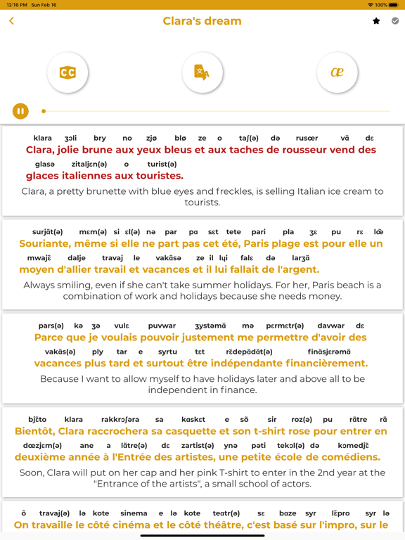 French ー Listening・Speaking iPad screenshot 6 - Education app
