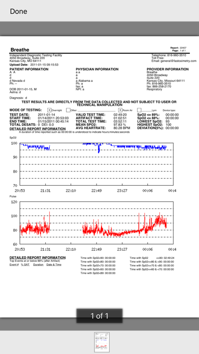 Breathe Oximetry Screenshot