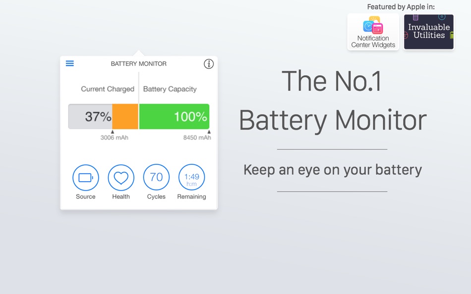 Battery Monitor: Health, Info - 2.4.8 - (macOS)