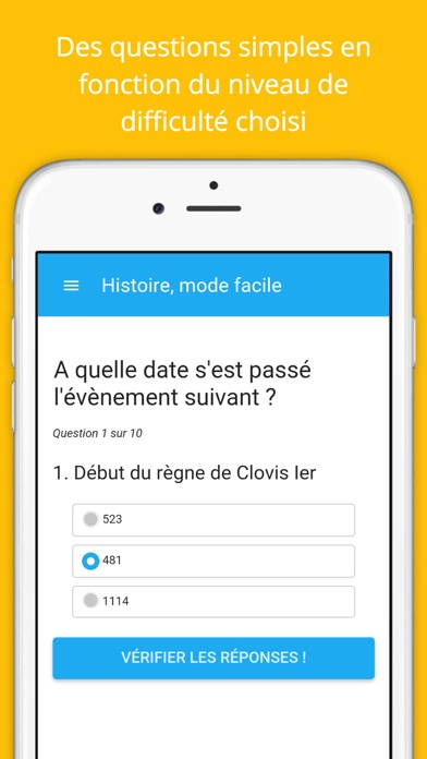 Screenshot #1 pour Quiz Histoire de France