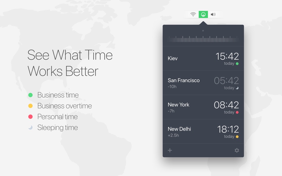 #2. Time Zone Converter and Clock (macOS) Podle: Anton Skorniakov