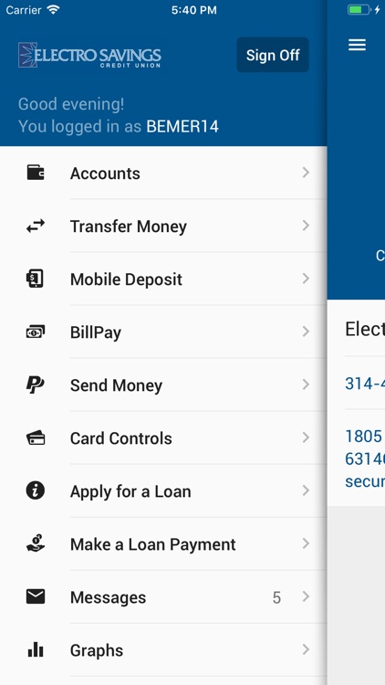Electro Savings Mobile Banking