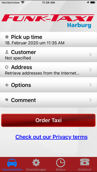 Screenshot #1 pour Taxi Harburg