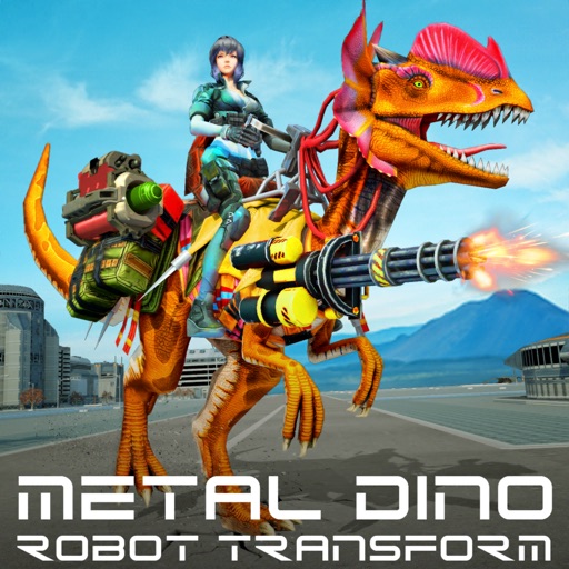 металл Dino робот преобразован