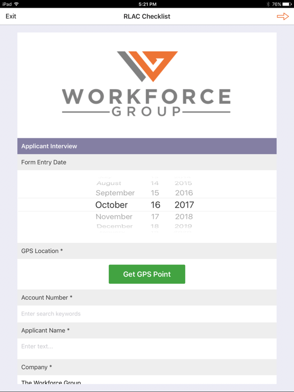 The Workforce Group iPad screenshot 1 - Business app