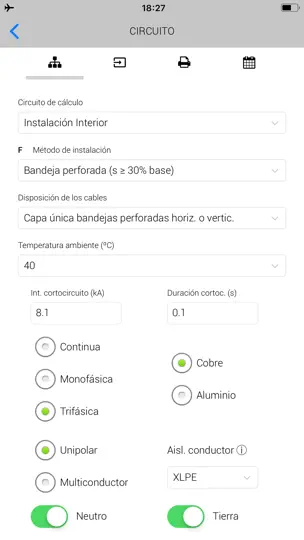 Captura de pantalla de InstElectric Pro Electricidad en iPhone 5