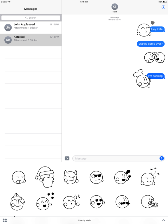 Screenshot #4 pour Chubby Mojis Animated Sticker