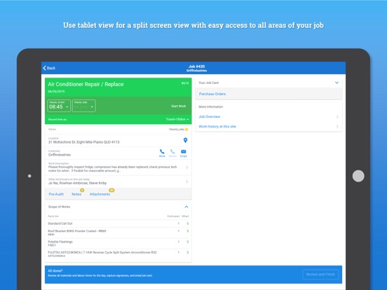 Simpro Mobile iPad screenshot 5 - Business app