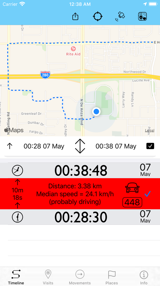 #2. Colored Tracker (iOS) Podle: Sven Bergmann